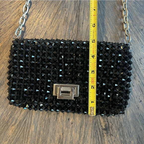 Elegant Black Zara Studded Clutch - Picture 11 of 16